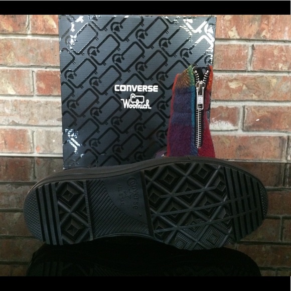 Converse woolrich size 5 multi color New In Box! - Picture 2 of 5